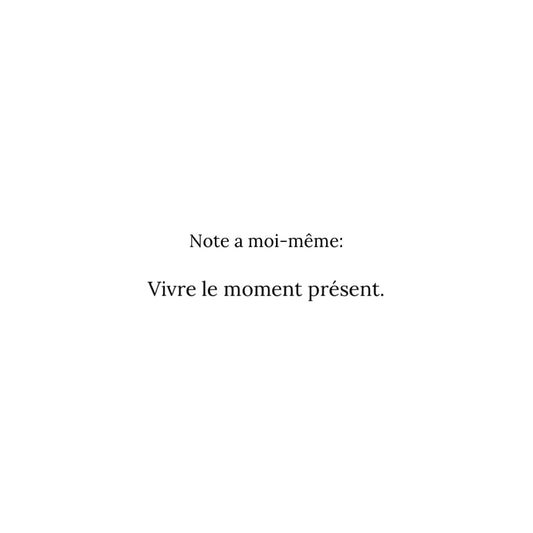 Moment présent